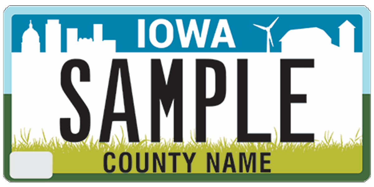 Iowa License Plate Renewal